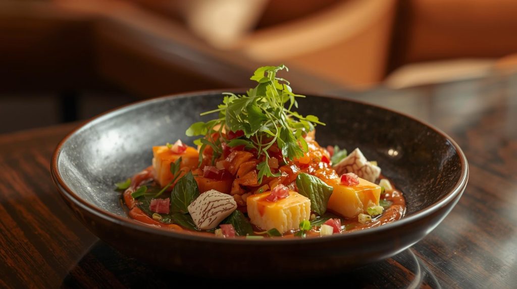 Mittagessen in München: Frisch & exotisch. | Maui Restaurant | MAUI Hawasian & Vietnamese Restaurant München Hawaiianische Poké Bowl mit frischem Lachs, Reis, Avocado und Mango im MAUI Hawasian & Vietnamese Restaurant in München Nymphenburg – gesundes Mittagessen mit tropischem Flair.