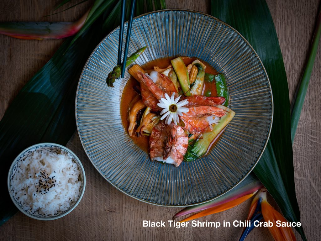 Schrimps in Chili Crab Sauce Geheimtip MAUI Restaurant in Muenchen | MAUI Hawasian & Vietnamese Restaurant München